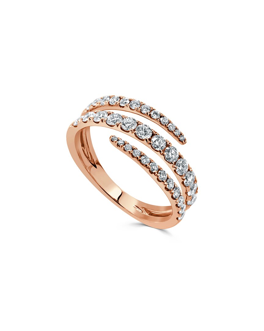 Sabrina Designs 14k Rose Gold 0.77 Ct. Tw. Diamond Wrap Band Ring