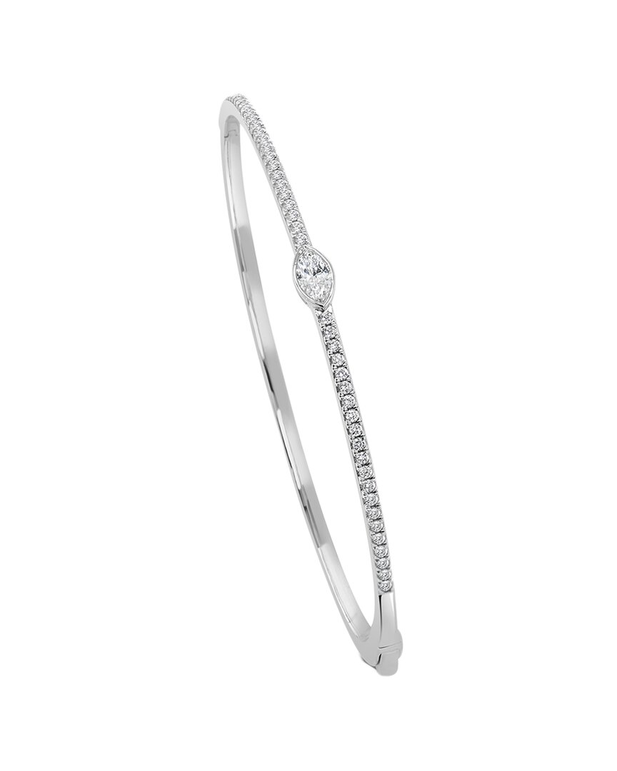 Sabrina Designs 14k 0.65 Ct. Tw. Diamond Bangle Bracelet In Metallic