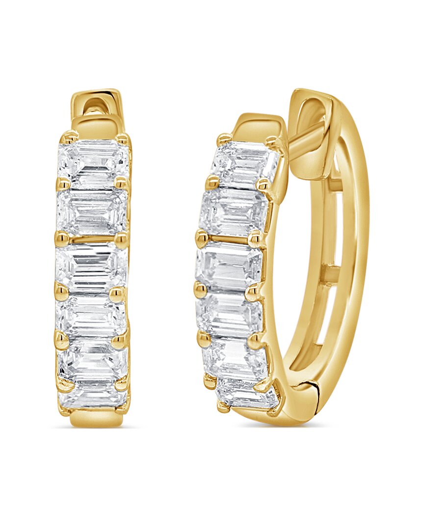 Sabrina Designs 14k 1.11 Ct. Tw. Diamond Huggie Earrings In Gold