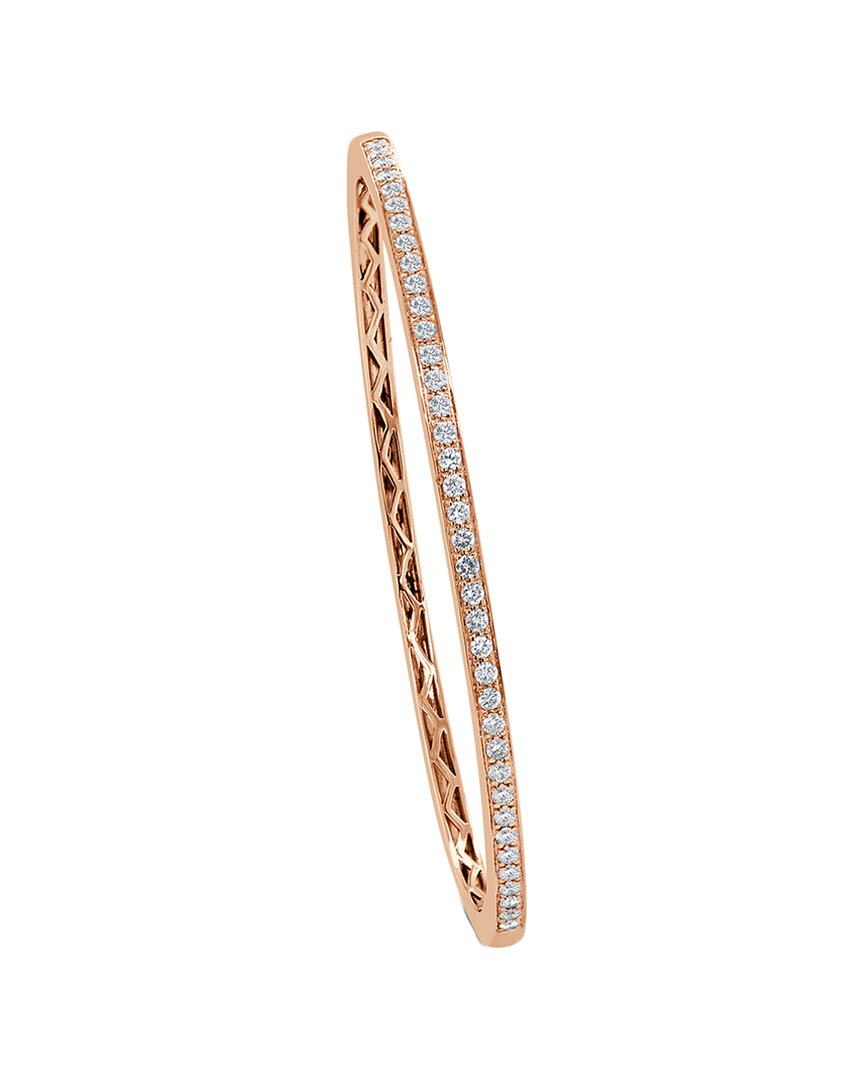 Sabrina Designs 14k Rose Gold 0.80 Ct. Tw. Diamond Bangle Bracelet