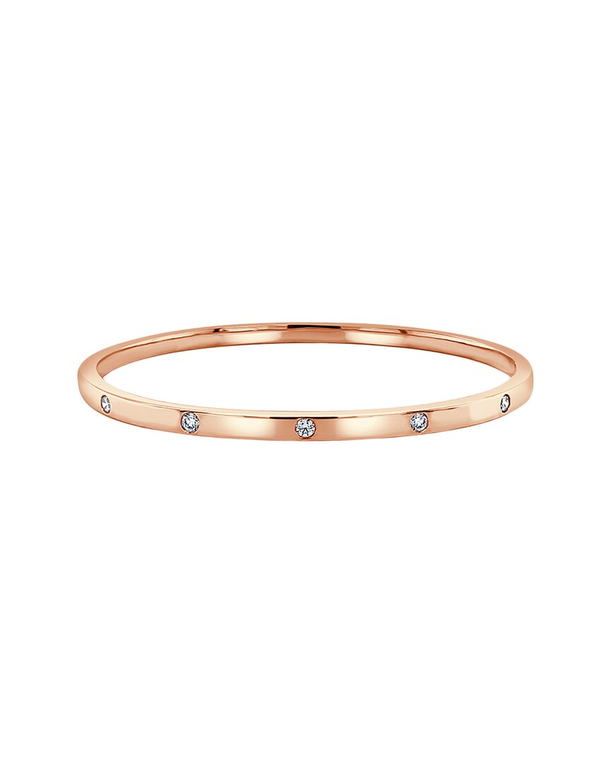 Sabrina Designs 14k Rose Gold 0.29 Ct. Tw. Diamond Bangle Bracelet