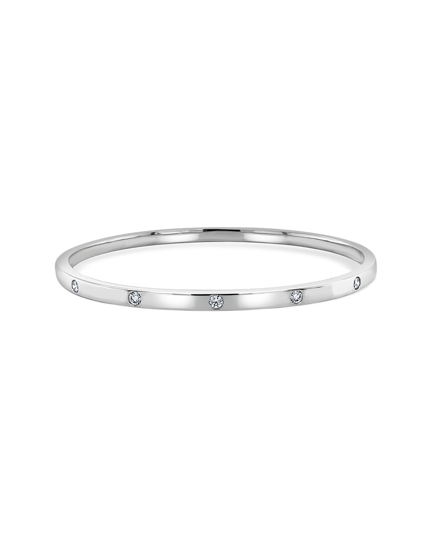 Sabrina Designs 14k 0.28 Ct. Tw. Diamond Bangle Bracelet In White