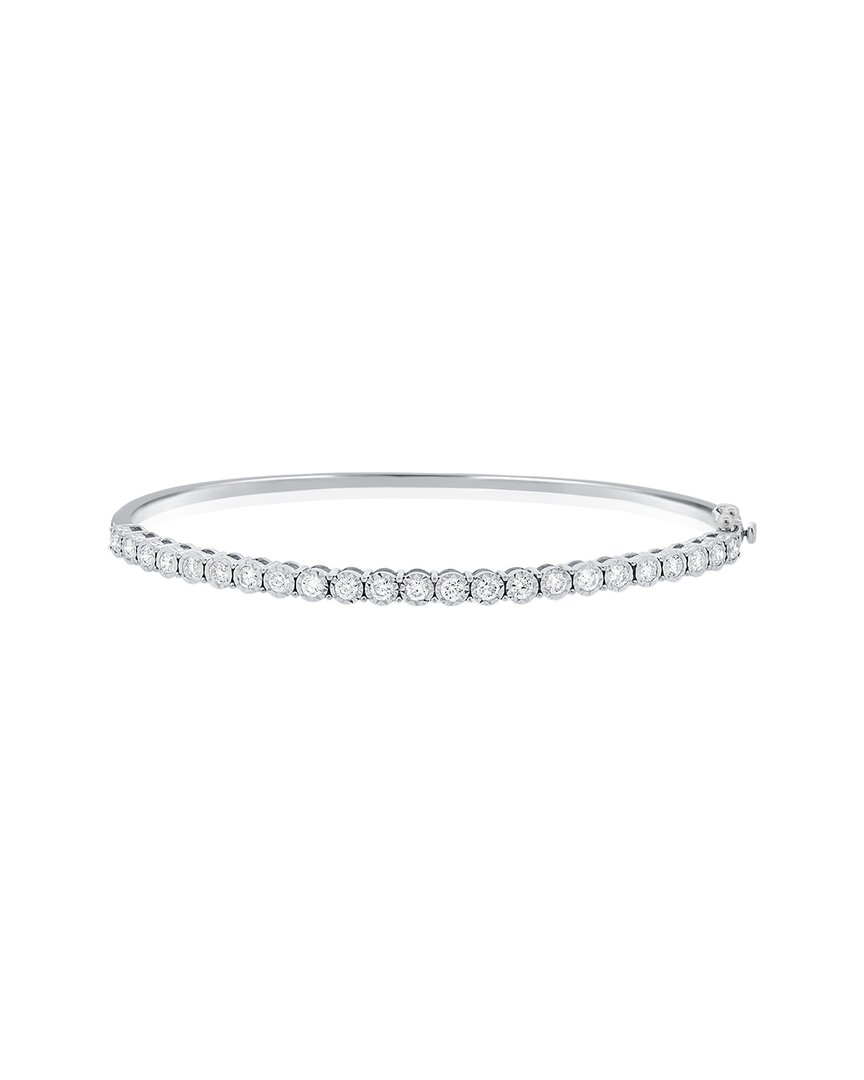 Sabrina Designs 14k 1.06 Ct. Tw. Diamond Bangle Bracelet In Metallic