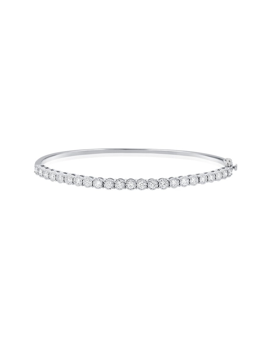 Sabrina Designs 14k 1.06 Ct. Tw. Diamond Bangle Bracelet In Metallic