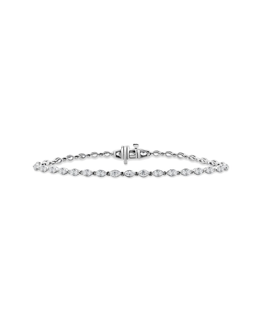 Sabrina Designs 14k 2.92 Ct. Tw. Diamond Tennis Bracelet In Metallic