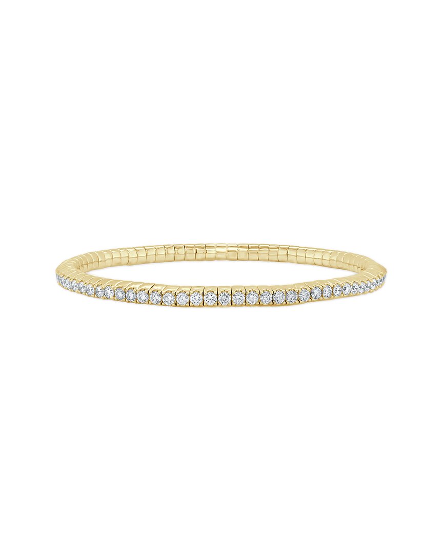 Sabrina Designs 14k 3.20 Ct. Tw. Diamond Flexible Bangle Bracelet In Gold