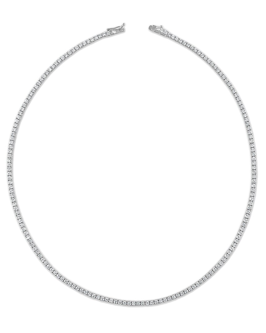Sabrina Designs 14k 5.58 Ct. Tw. Diamond Tennis Necklace In White