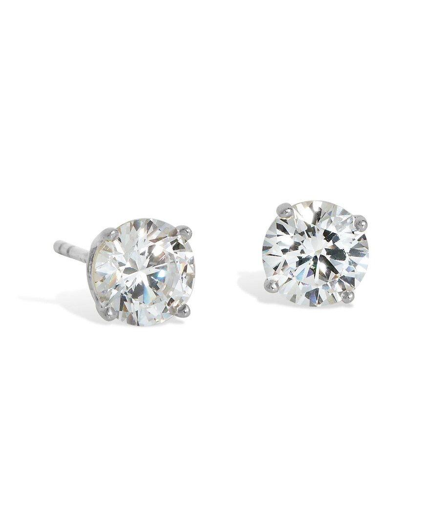 Savvy Cie 18k & Silver Cz Studs