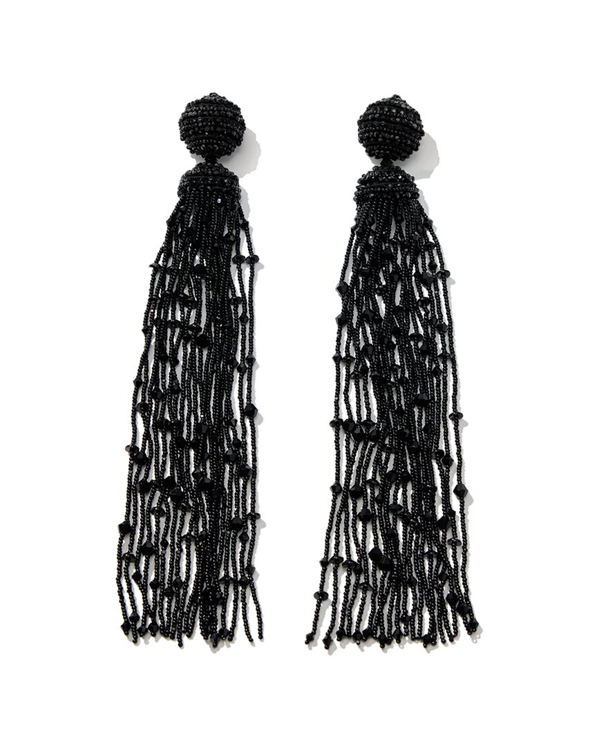 Carolina Herrera Tassel Earrings In Black