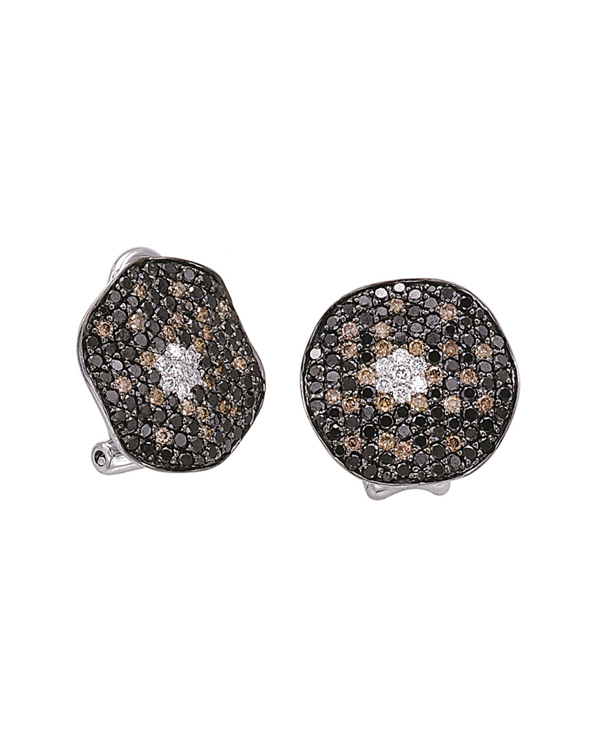 Sabrina Designs 14k 2.22 Ct. Tw. Diamond Earrings In Gray