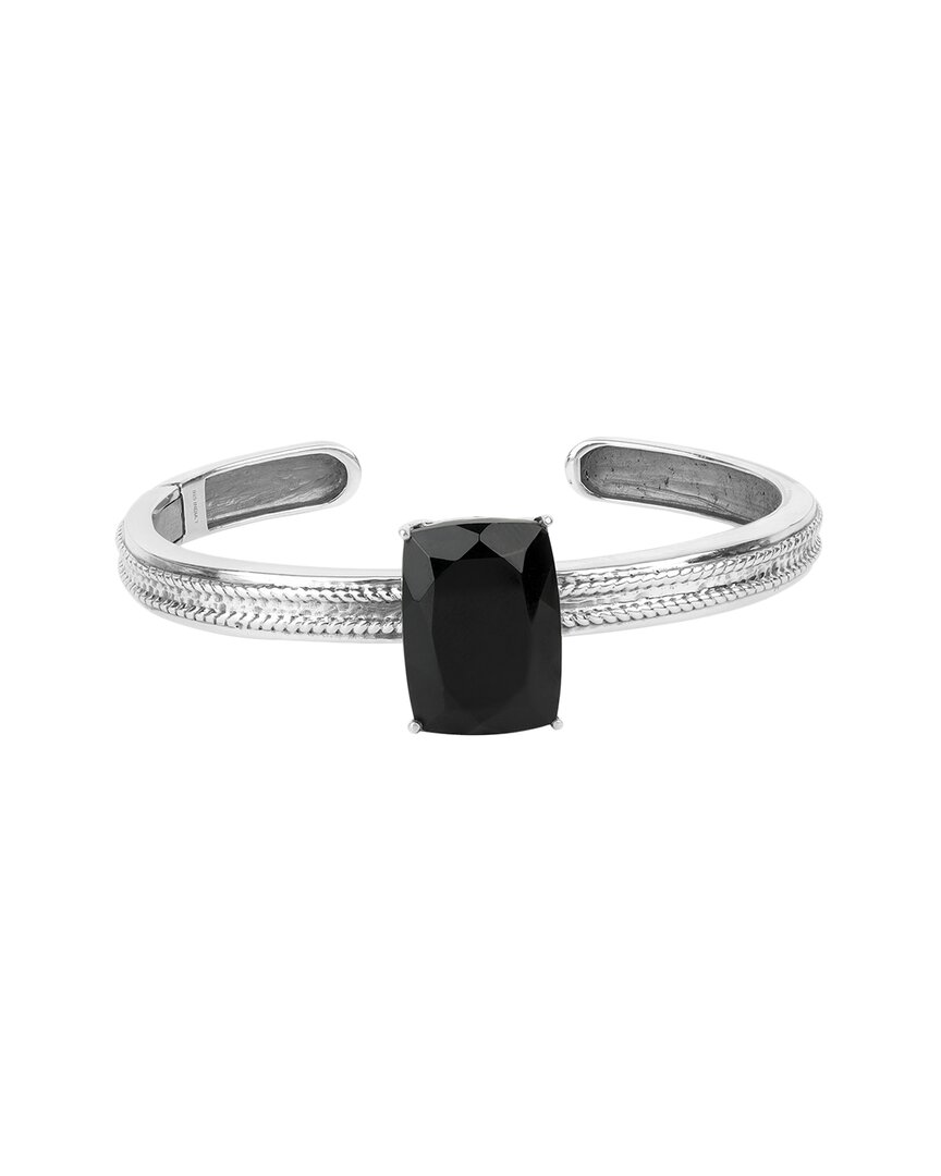 Shop Tiramisu Silver 16.00 Ct. Tw. Black Onyx Bracelet