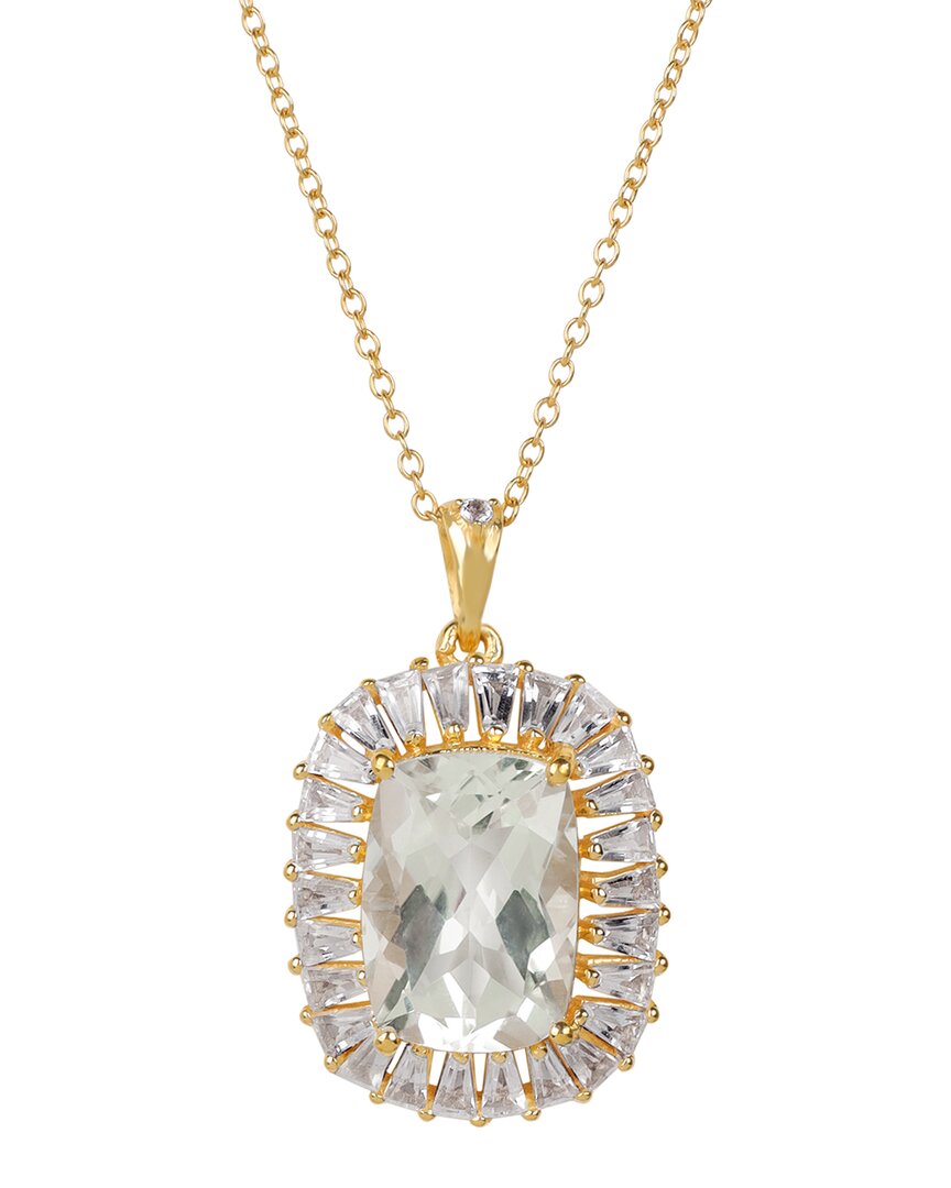 Tiramisu 14k Gold Vermeil 925 Silver 9.75 Cts. White Topaz