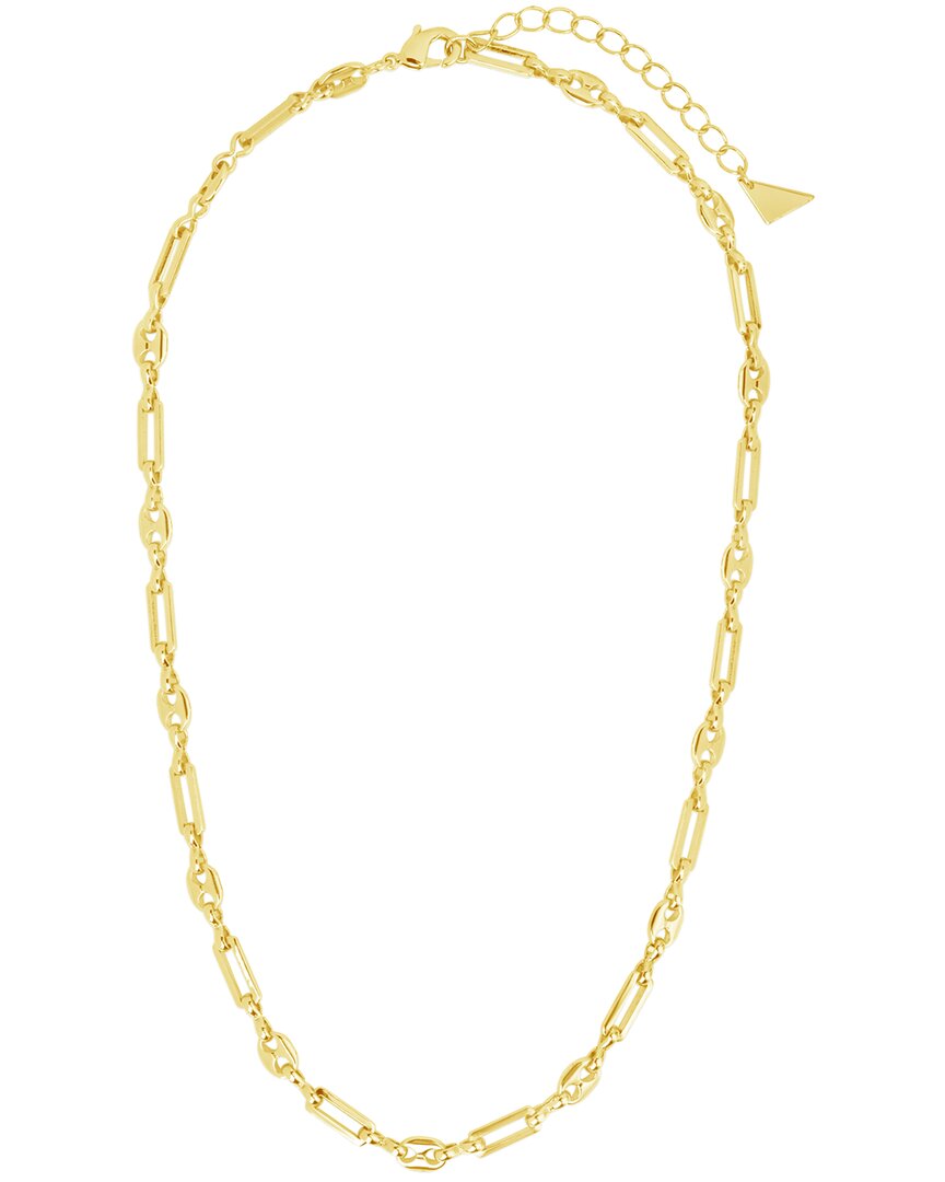 Shop Sterling Forever 14k Plated Fiora Chain Necklace