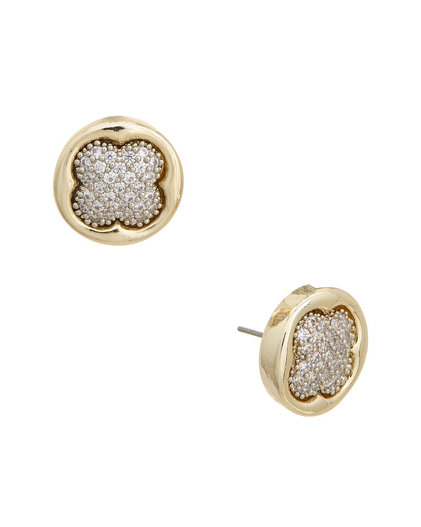 Juvell 18k Plated Cz Earrings In Gold