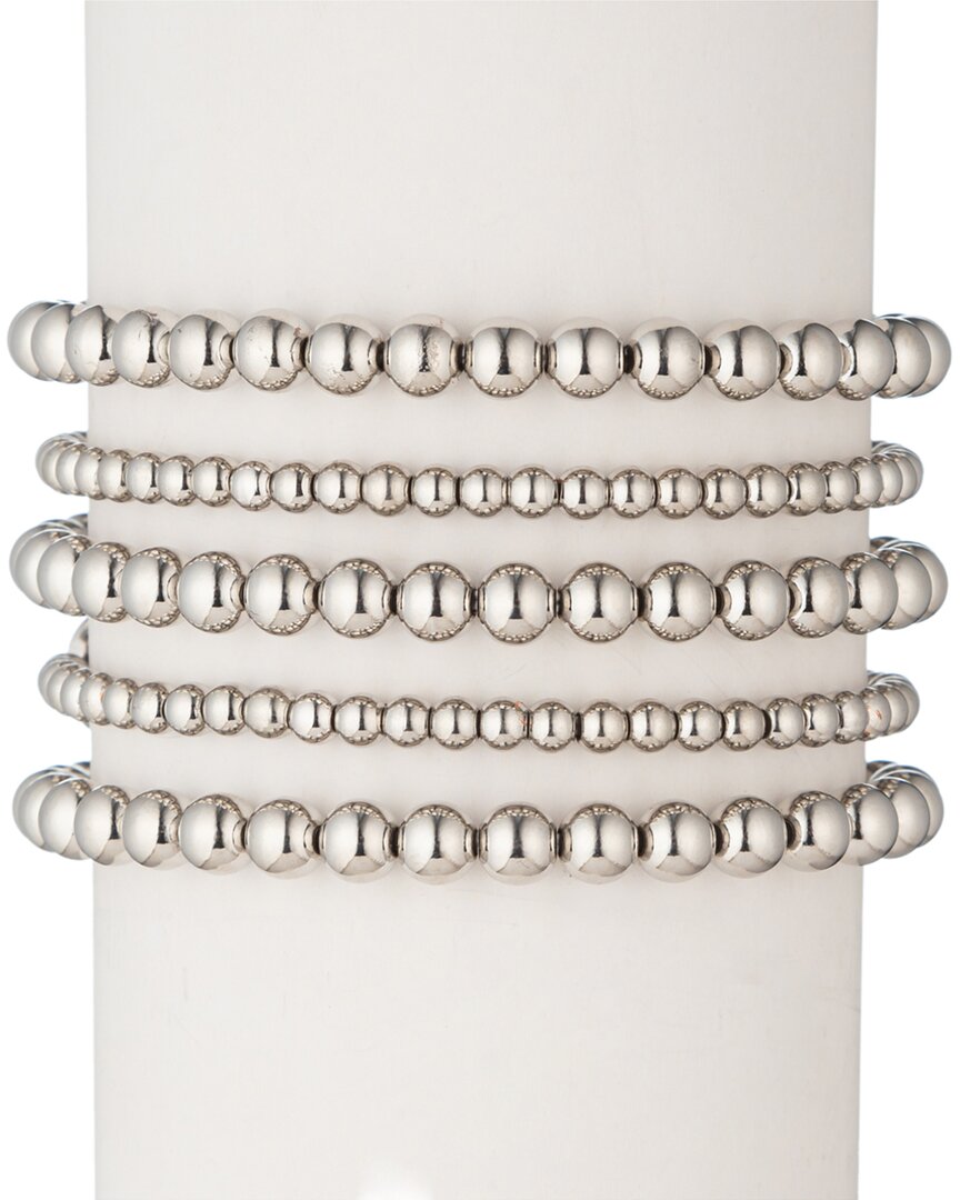 Eye Candy La 18k Plated Emma Stretch Bracelet Set
