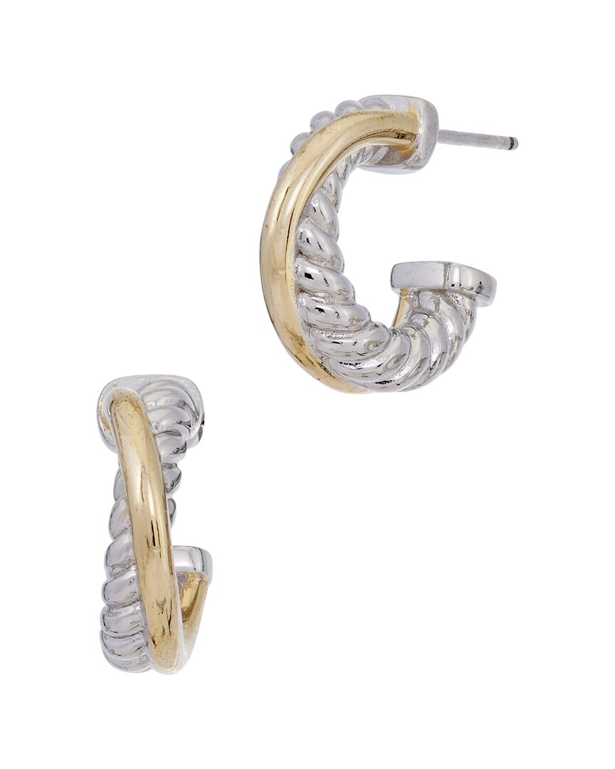 Savvy Cie 18k Plated Hoops In Gold