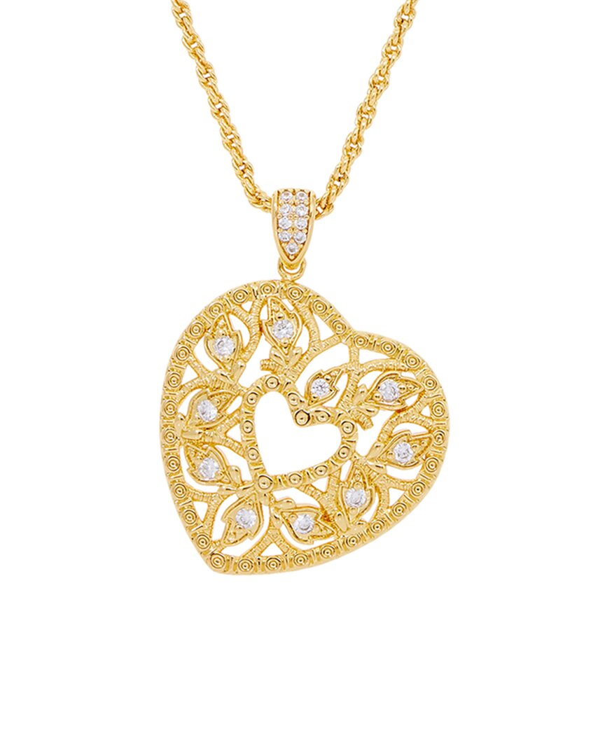 Savvy Cie 18k Plated Pendant Necklace In Gold