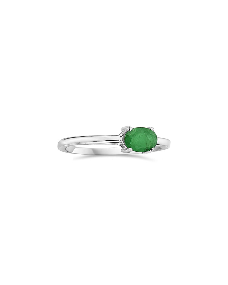 Forever Creations Usa Inc. Signature Collection 14k 0.41 Ct. Tw. Emerald Half-eternity Ring