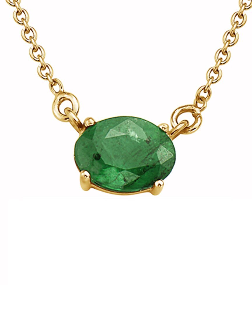 Forever Creations Usa Inc. Signature Collection 14k 1.20 Ct. Tw. Emerald Necklace