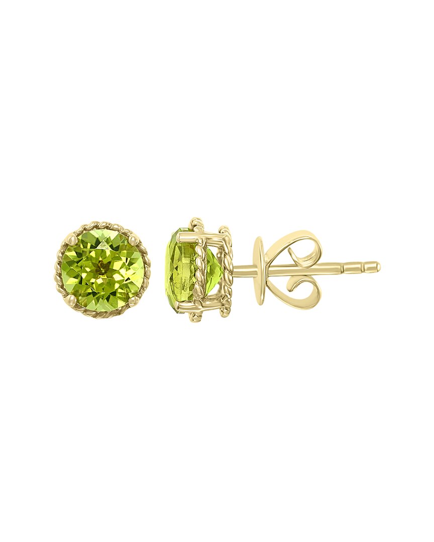 Effy Fine Jewelry 14k 1.95 Ct. Tw. Peridot Earring In Green