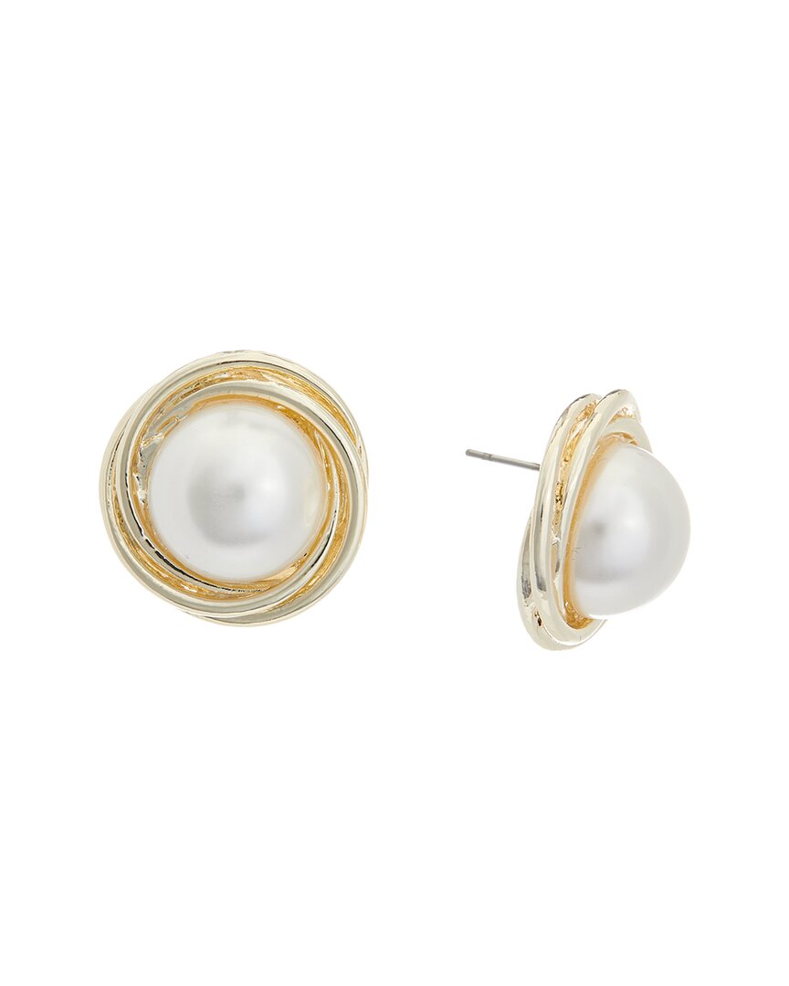 Juvell 18k Plated Pearl Earrings In Gold