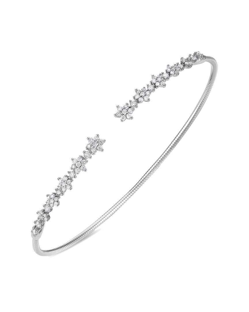 Shop Forever Creations Signature Forever Creations 14k 0.60 Ct. Tw. Diamond Flexible Bangle Bracelet