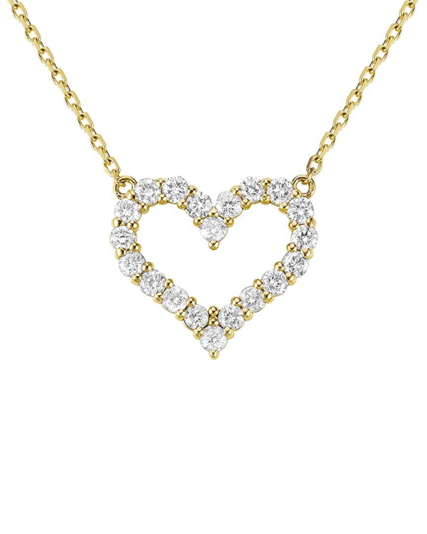 Forever Creations Signature Forever Creations 14k 1.00 Ct. Tw. Diamond Heart Necklace
