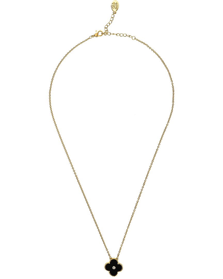 Shop Rivka Friedman 18k Plated Clover Necklace