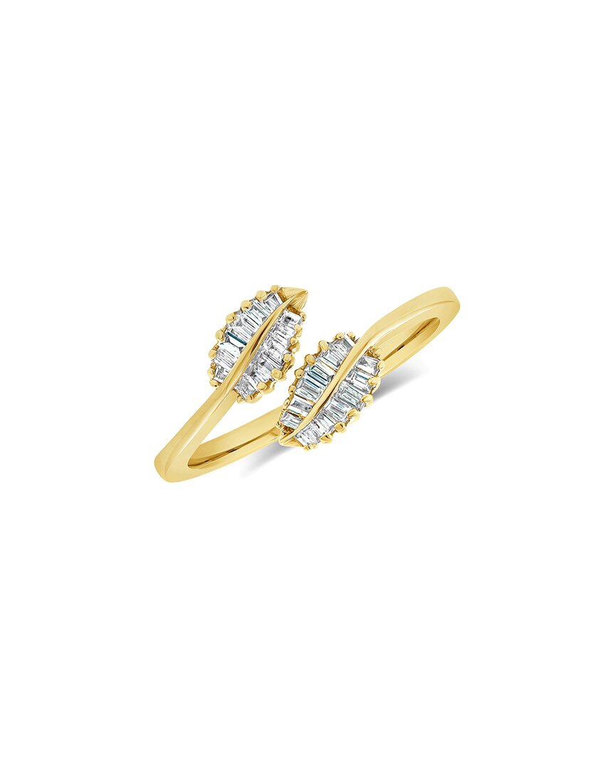 Sabrina Designs 14k 0.17 Ct. Tw. Diamond Bypass Leaf Ring In Gold