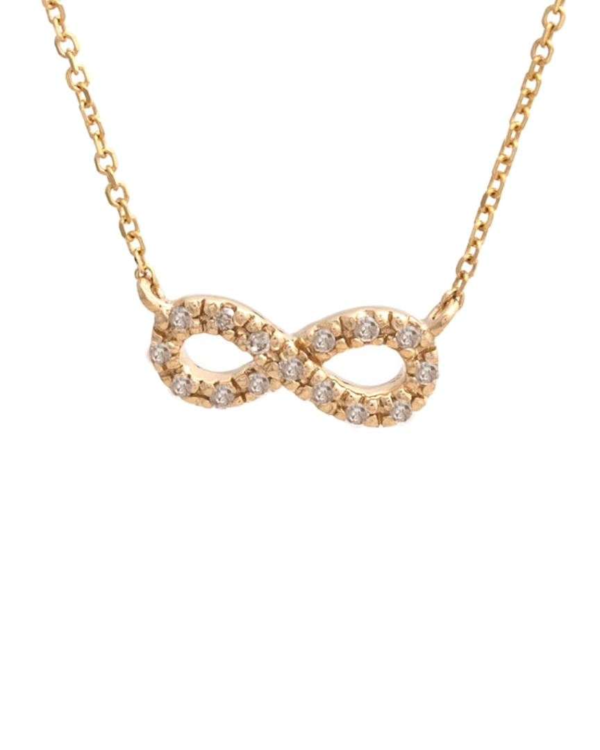 Diamond Select Cuts 14k Diamond Infinity Necklace