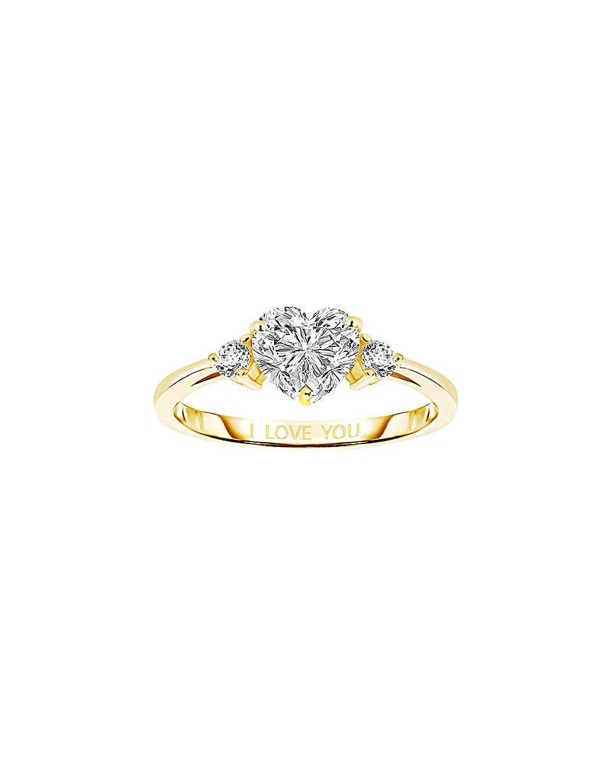 Genevive 14k Gold Over Silver Ring
