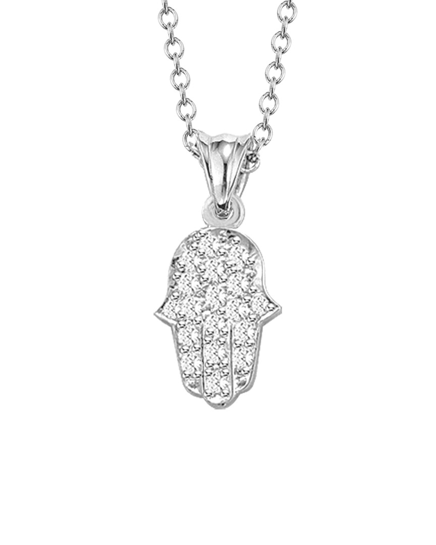 I. Reiss 14k 0.20 Ct. Tw. Diamond Hamsa Necklace