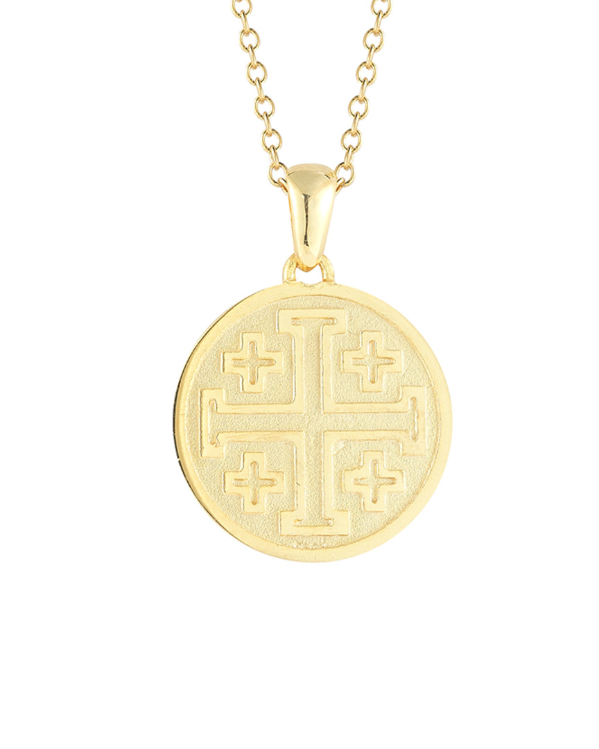 I. Reiss 14k Cross Coin Necklace