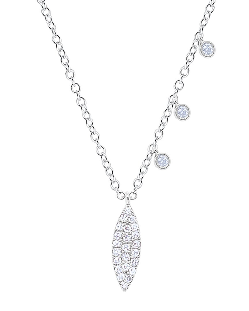 Meira T 14k 0.17 Ct. Tw. Diamond Necklace In Metallic