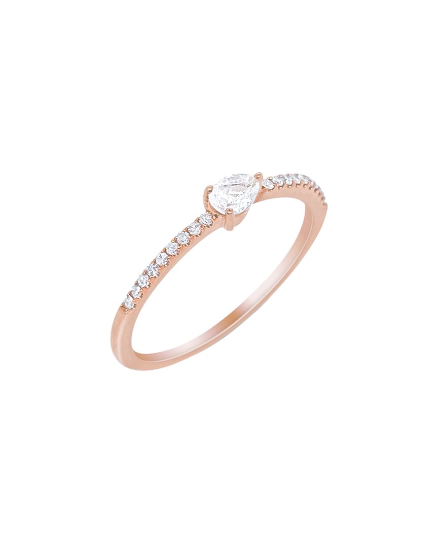 Shop Meira T 14k Rose Gold 0.28 Ct. Tw. Diamond Dainty Ring