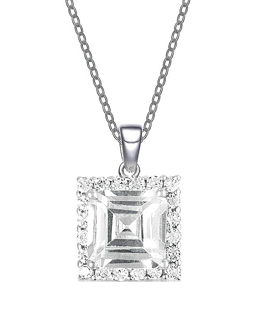 Genevive Silver Cz Pendant
