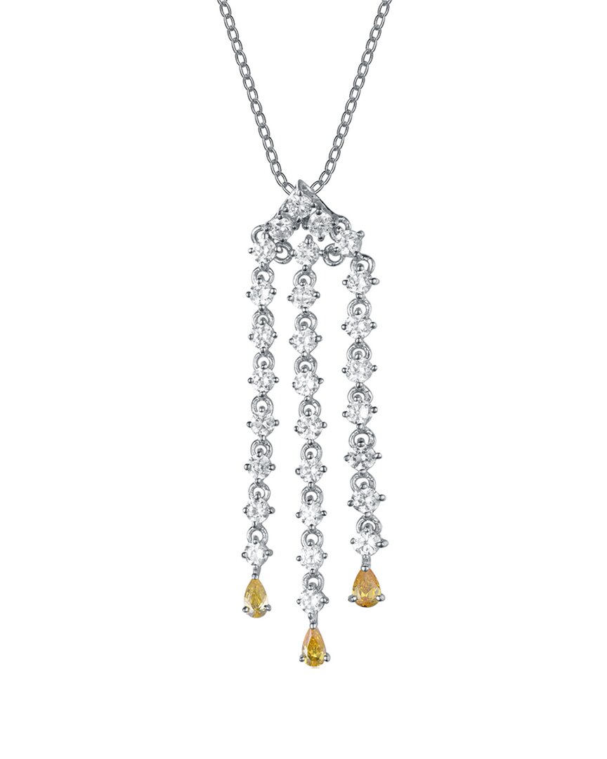 Genevive Silver Cz Pendant