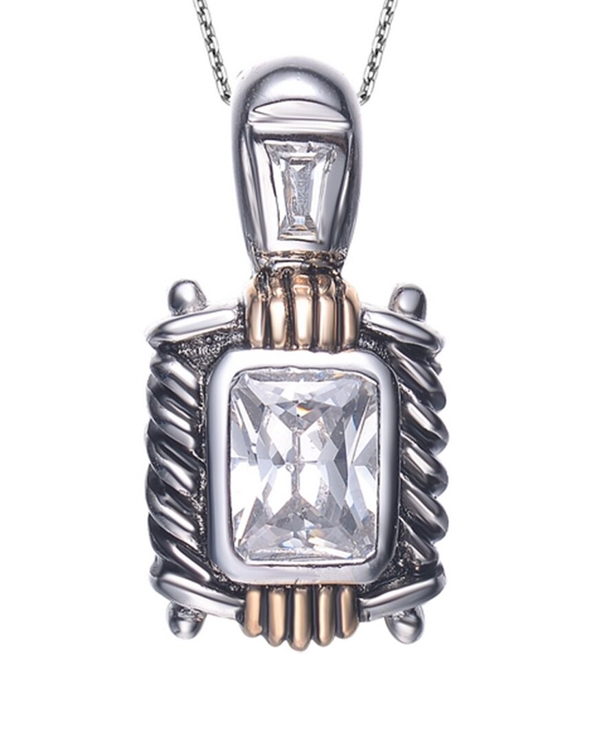 Genevive Silver Cz Pendant