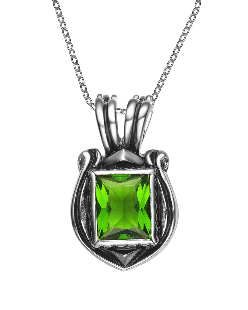 Shop Genevive Silver Cz Pendant