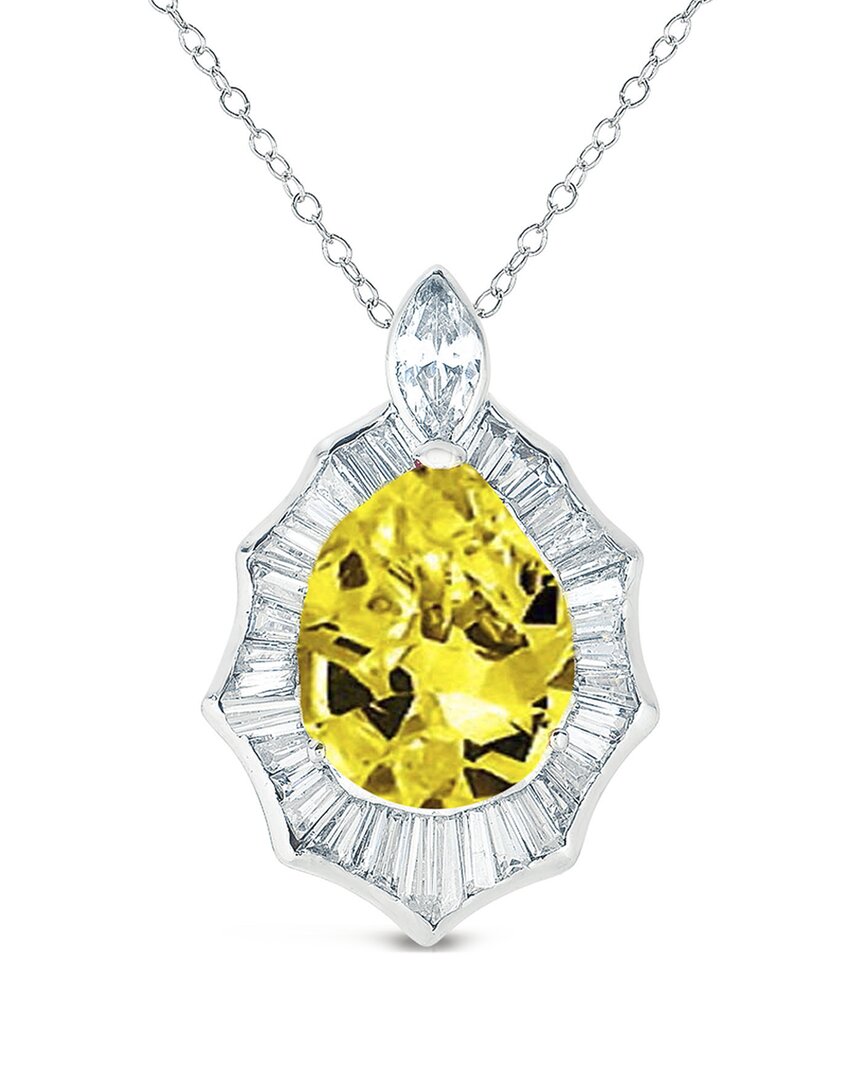 Genevive Silver Cz Pendant