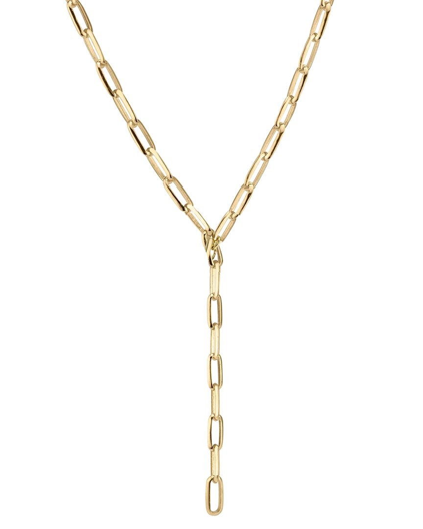 Liv Oliver 18k Plated Modern Link Necklace In Gold