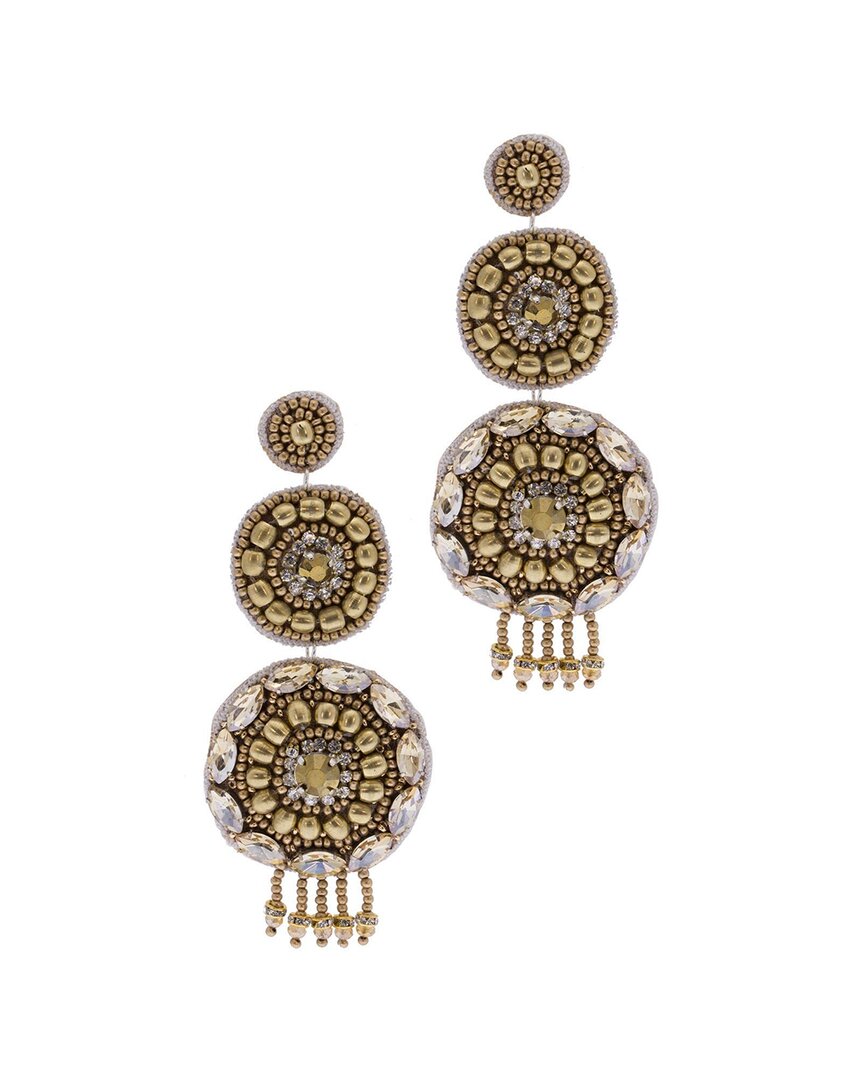Saachi Handmade Dionysus Beaded Earrings