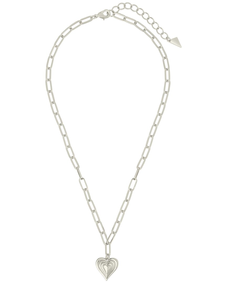 Sterling Forever Beating Heart Pendant Necklace