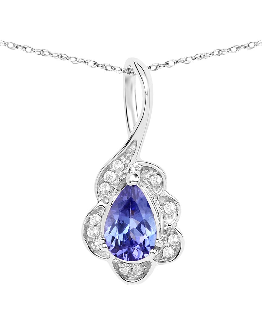 Shop Diana M. Fine Jewelry 14k 0.40 Ct. Tw. Diamond & Tanzanite Pendant