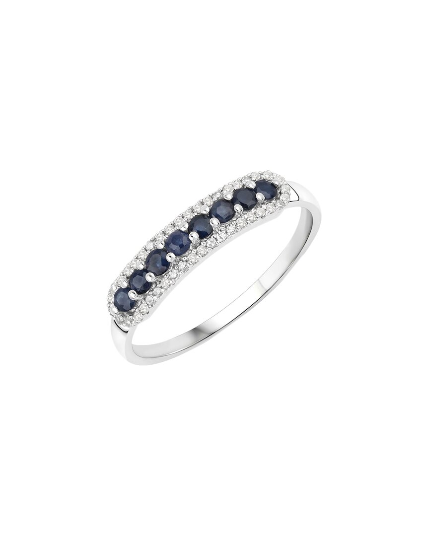 Shop Diana M. Fine Jewelry 14k 0.43 Ct. Tw. Diamond & Sapphire Ring