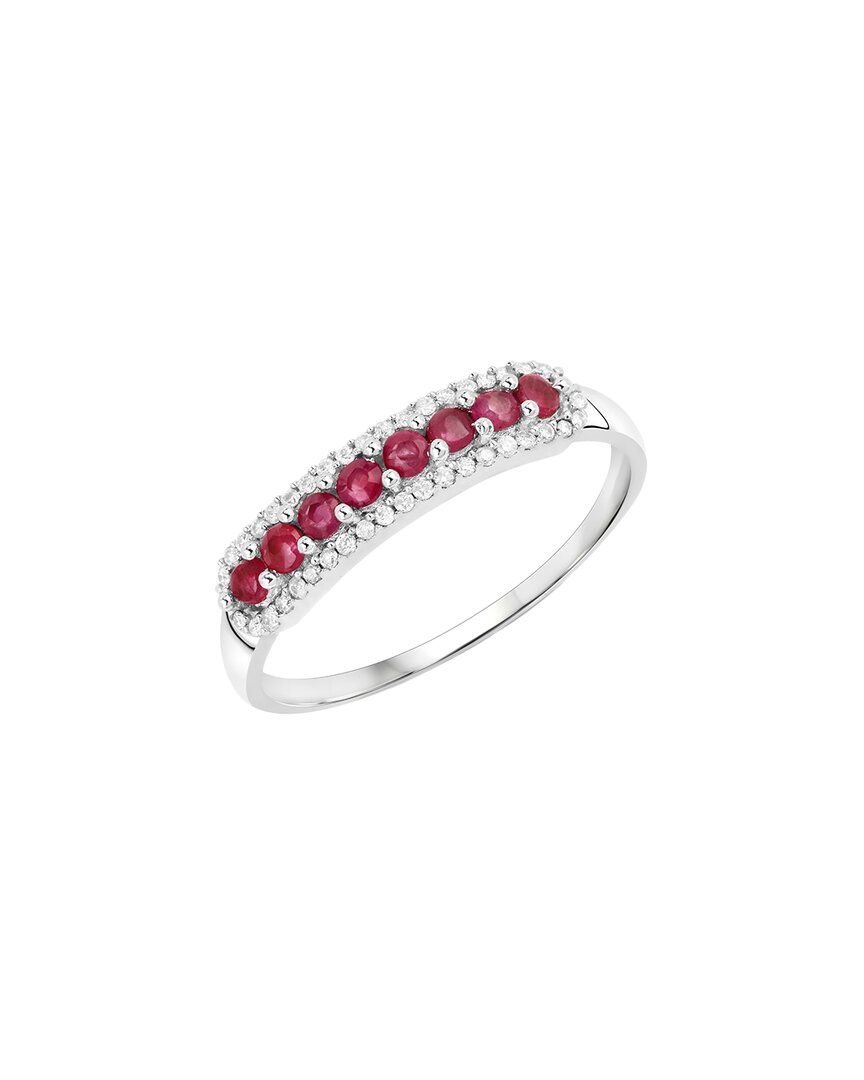 Shop Diana M. Fine Jewelry 14k 0.47 Ct. Tw. Diamond & Ruby Ring
