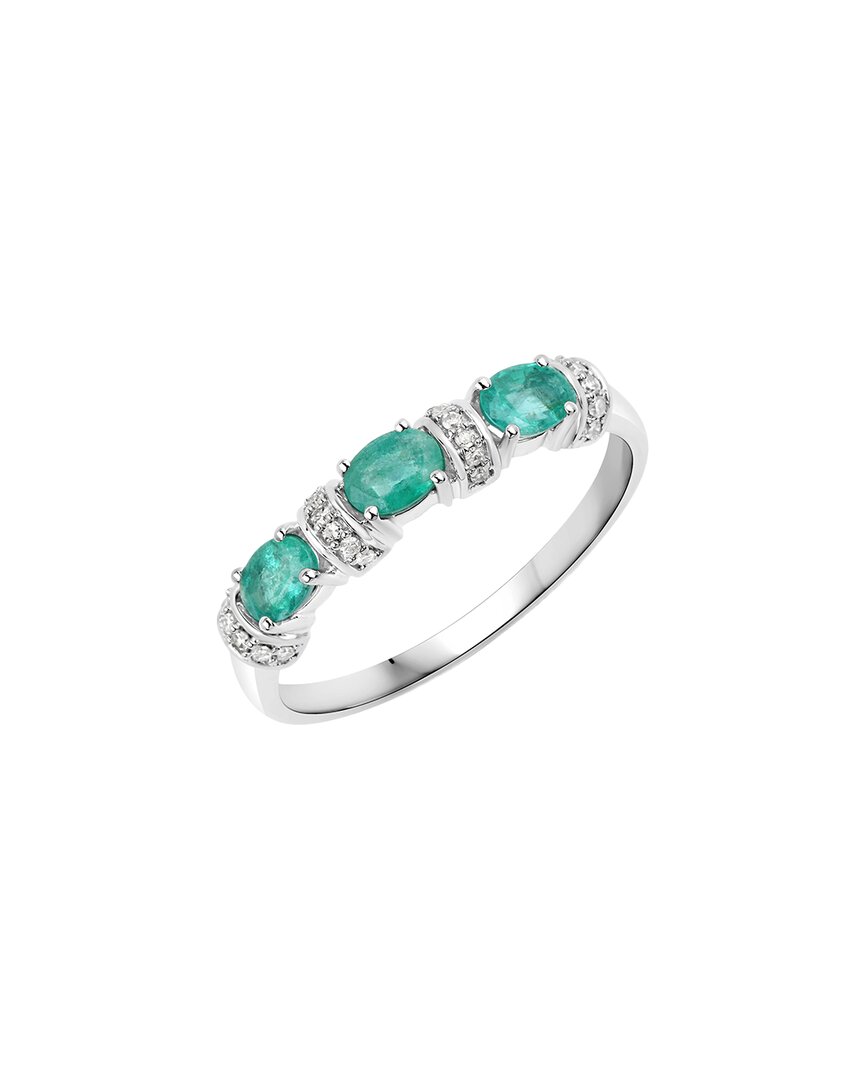 Shop Diana M. Fine Jewelry 14k 3.52 Ct. Tw. Diamond & Emerald Ring