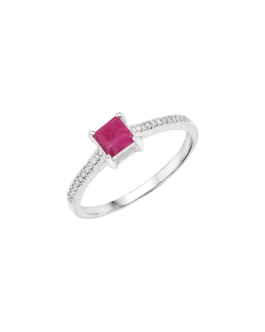 Shop Diana M. Fine Jewelry 14k 0.67 Ct. Tw. Diamond & Ruby Ring