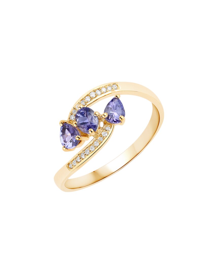 Shop Diana M. Fine Jewelry 14k 0.50 Ct. Tw. Diamond & Tanzanite Ring