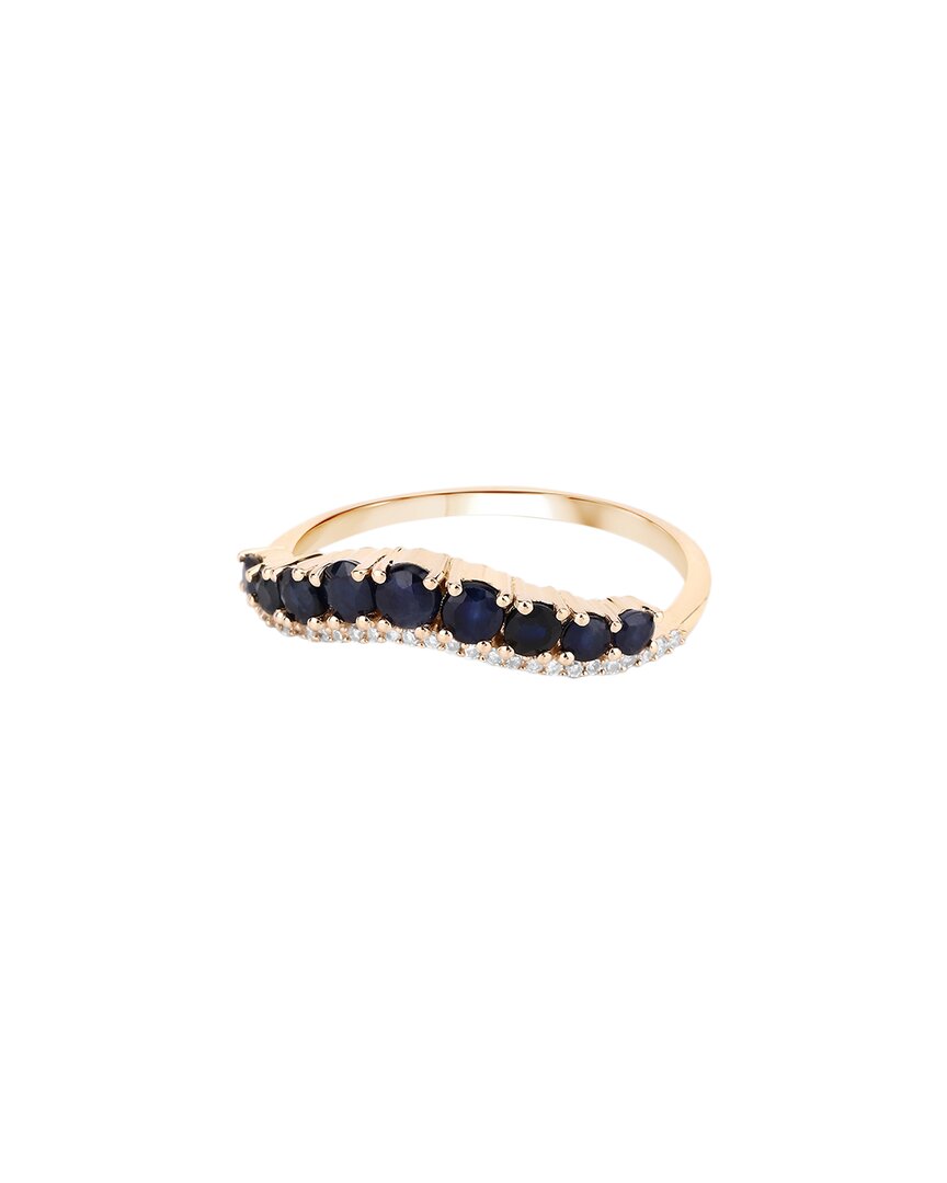 Shop Diana M. Fine Jewelry 14k 0.71 Ct. Tw. Sapphire Ring